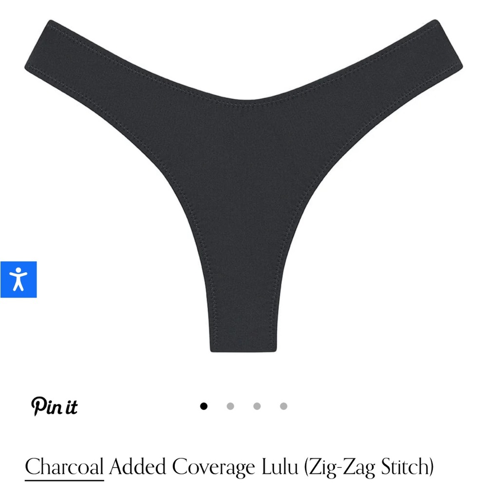 Montce Charcoal Bikini Bottom